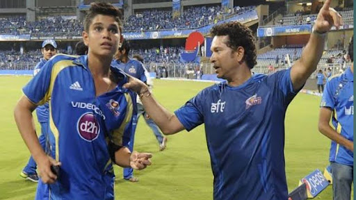 Following his father, Sachin's son Arjun scored a century on his Ranji debut